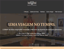 Tablet Screenshot of museudamodadecanela.com.br